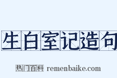 生白室记造句是什么意思的图片
